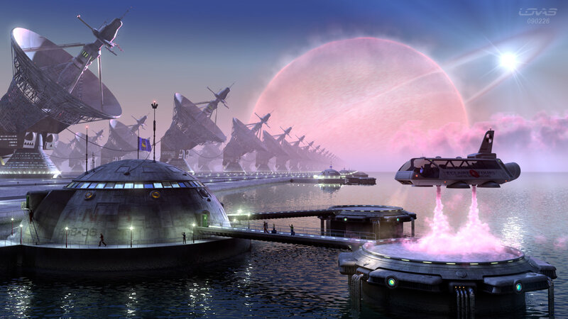 Futuristic Spaceport