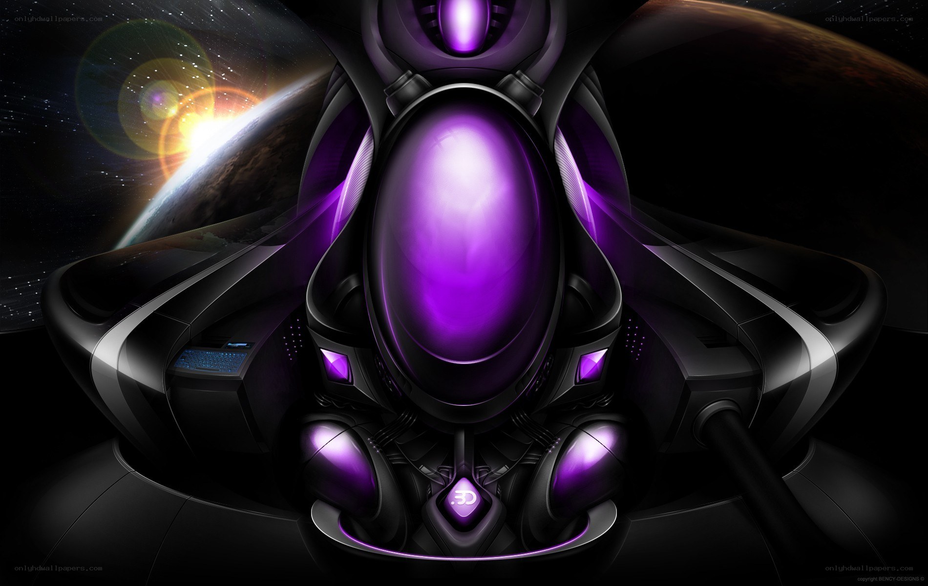 futuristic spaceship cockpit