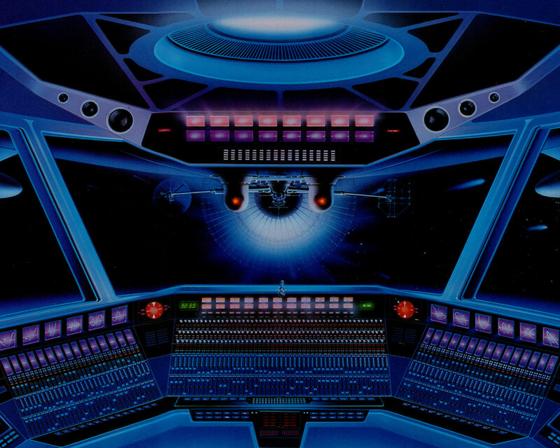 futuristic spaceship cockpit