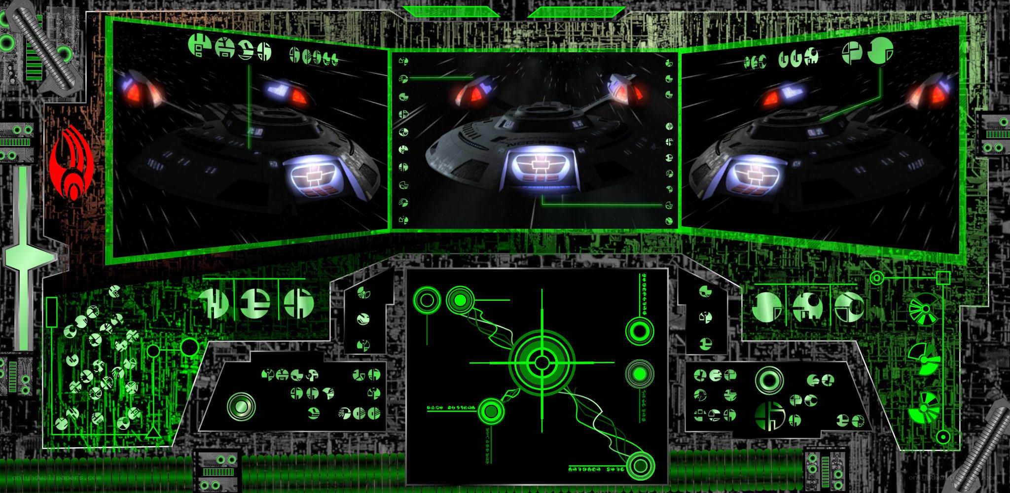 futuristic spaceship cockpit