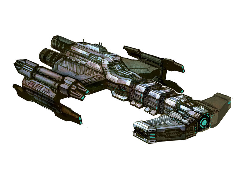 futuristic spaceship concept art