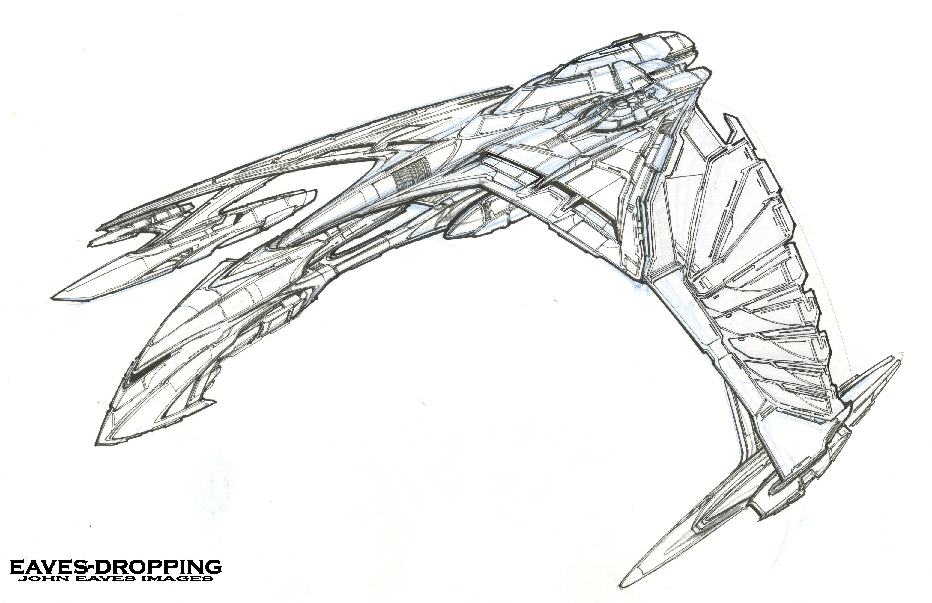 futuristic spaceship concept art