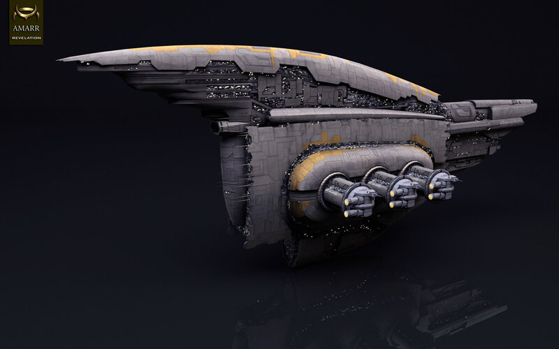 Futuristic spaceship design