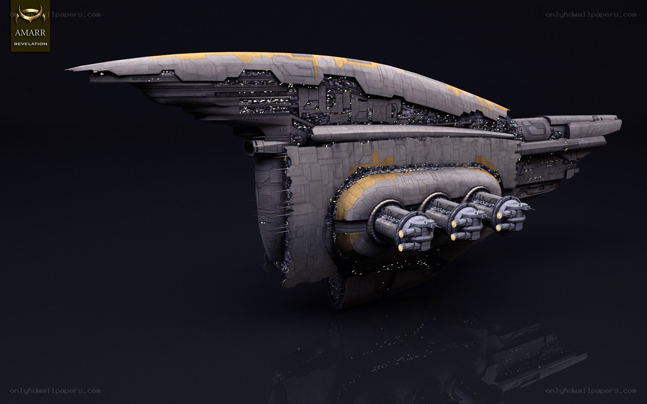 Futuristic spaceship design