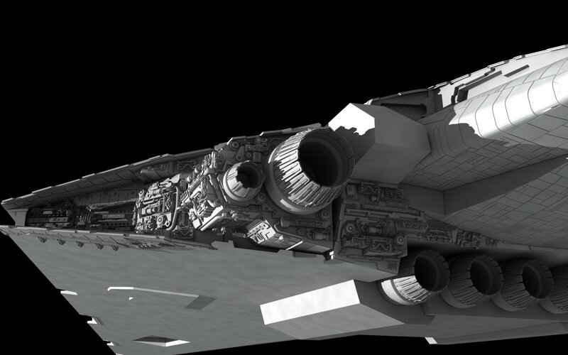 futuristic spaceship design