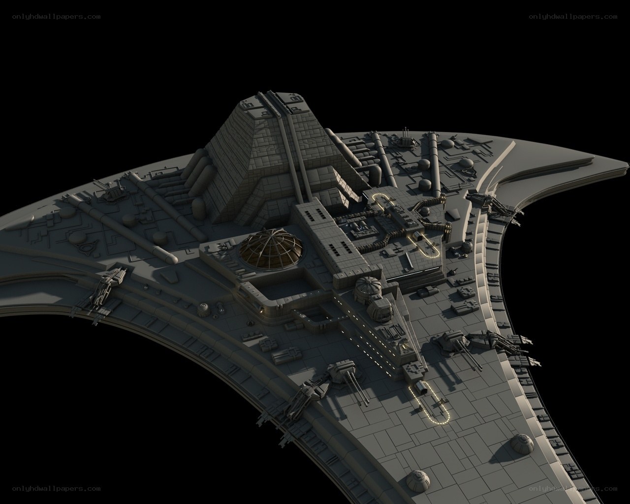futuristic spaceship design
