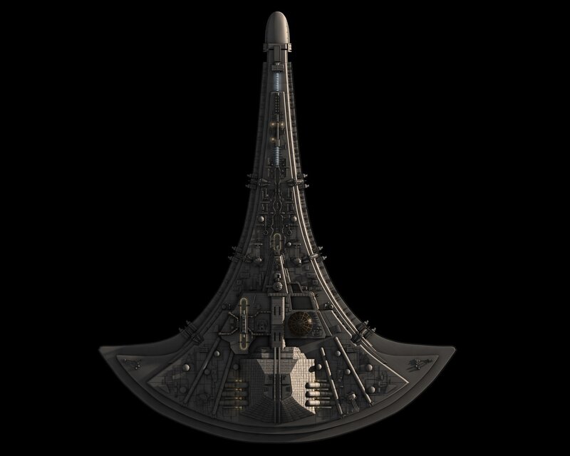 futuristic spaceship design