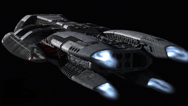 Futuristic Spaceship — Gray, Dramatic, 3d Render, Spacecraft