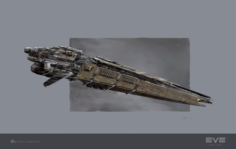 Futuristic Spaceship — Gray, Dramatic, Digital Art, Concept Art