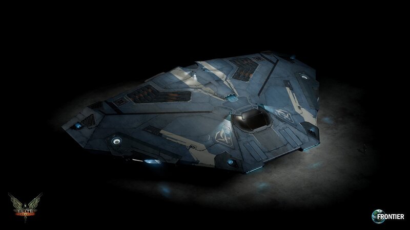 Futuristic Spaceship — Gray, Dramatic, Night, 3d Render, Dark Background