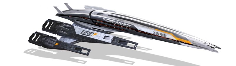 Futuristic Spaceship — Gray, Technological