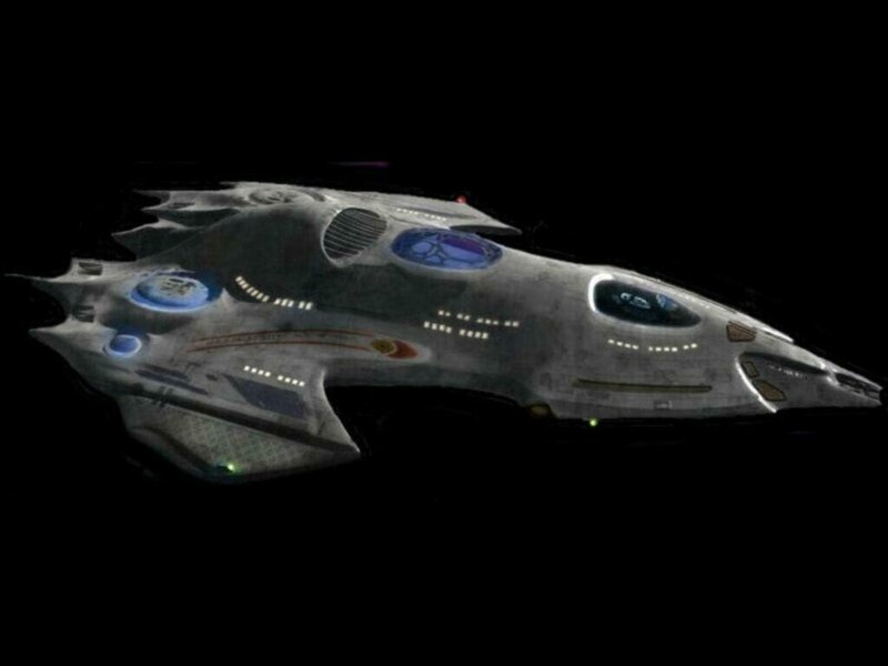 Futuristic Spaceship — Gray