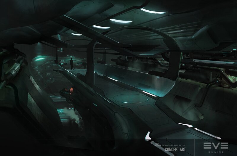 Futuristic Spaceship Interior — Black, Dark, Futuristic
