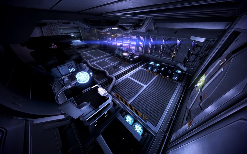 Futuristic Spaceship Interior — Black, Dark, Night, 3d Render, Control Panels