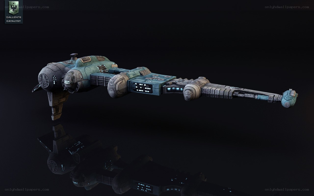 futuristic spaceship model