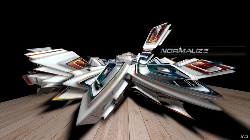 futuristic spaceship model
