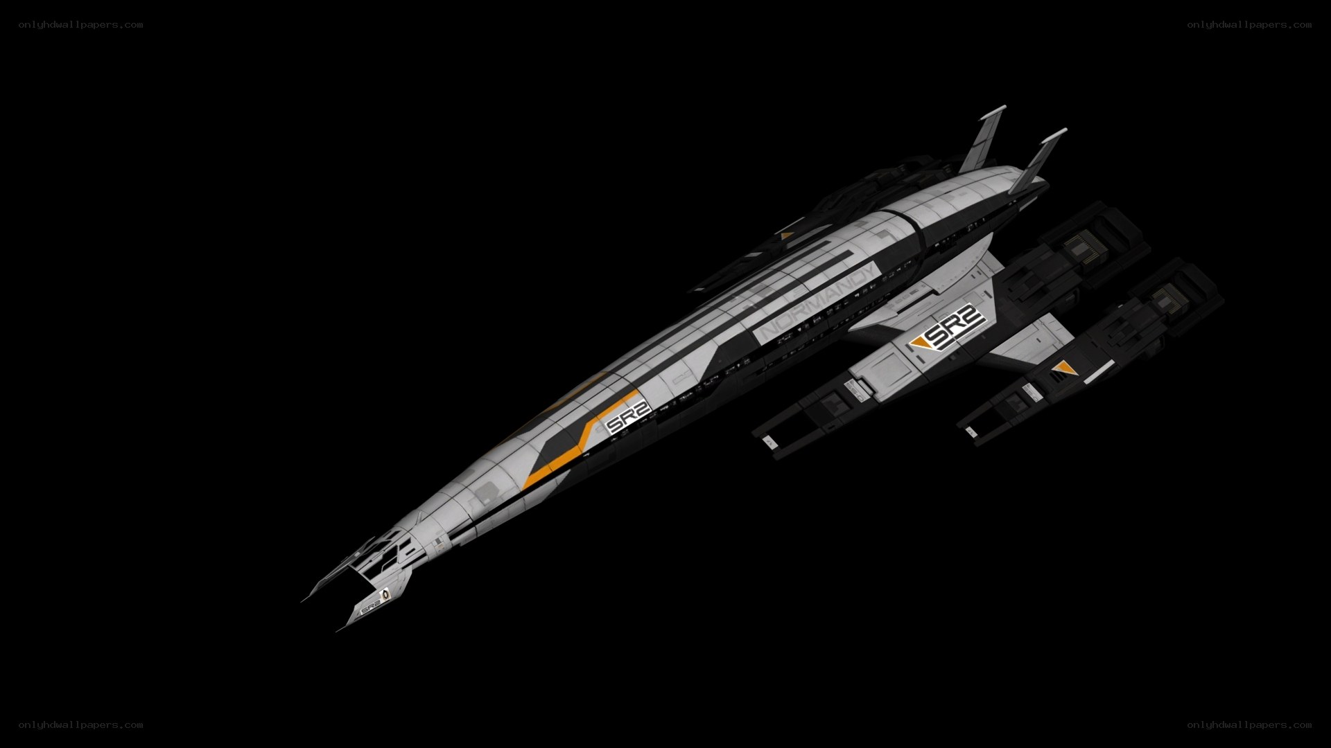 futuristic spaceship model