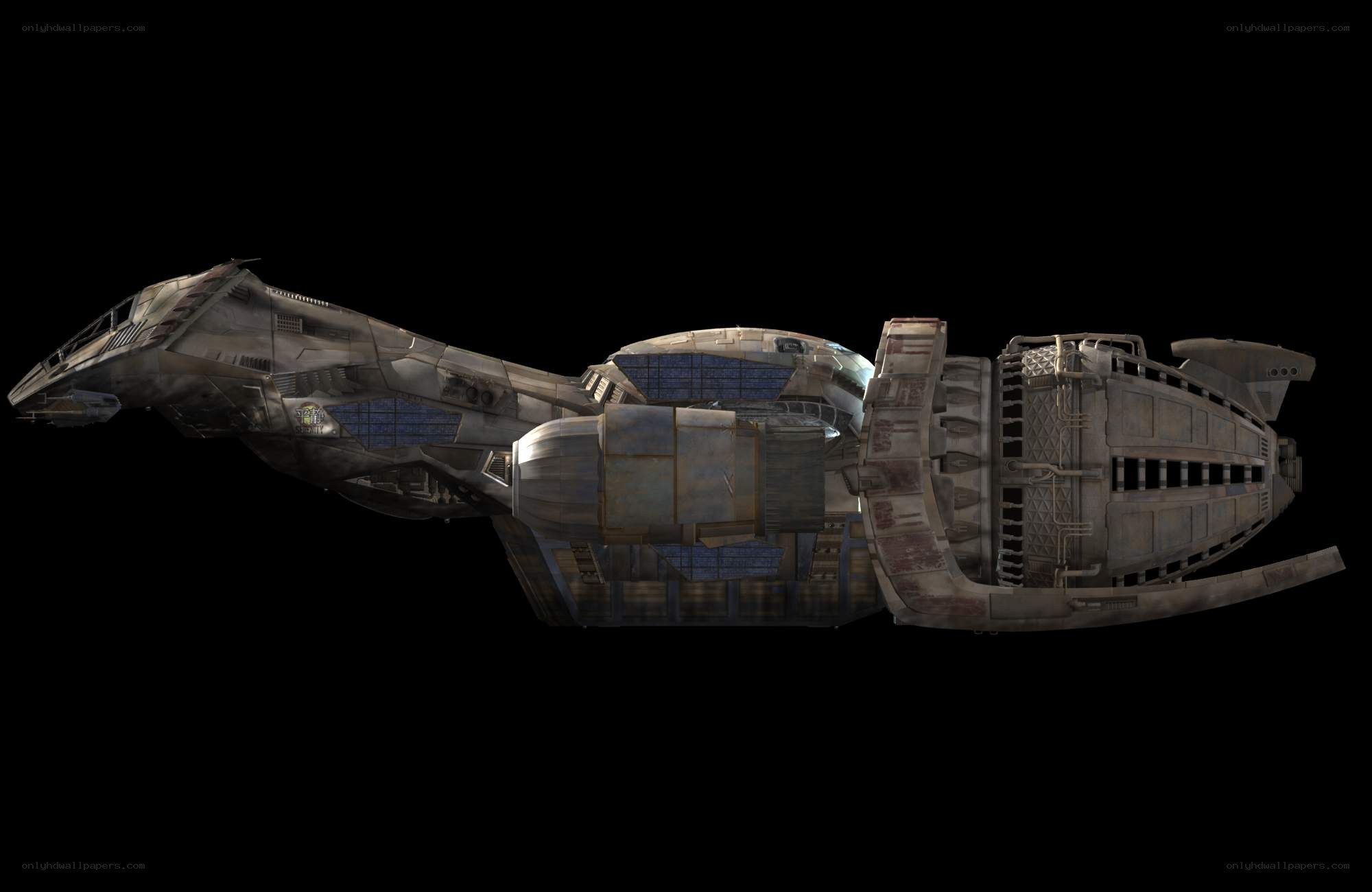 futuristic spaceship model