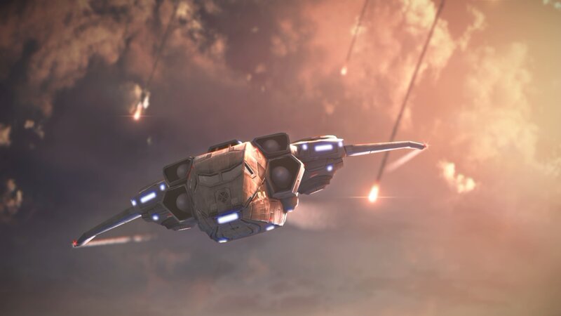 Futuristic Spaceship — Orange