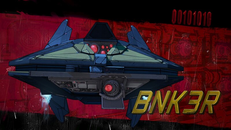 Futuristic Spaceship — Red, Dramatic, Digital Art, Red Background