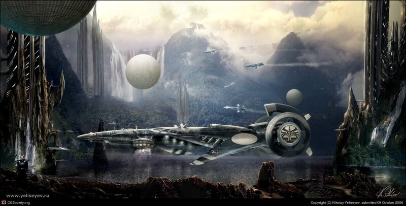 Futuristic Spaceship