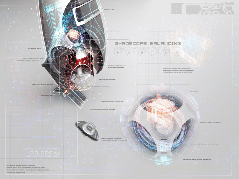 futuristic speaker system design