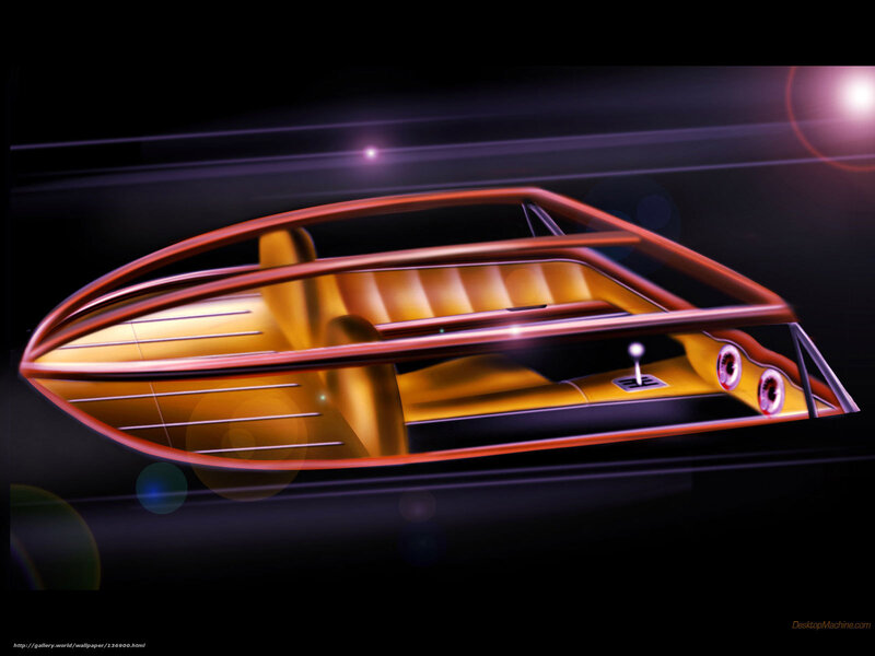 futuristic speedboat concept