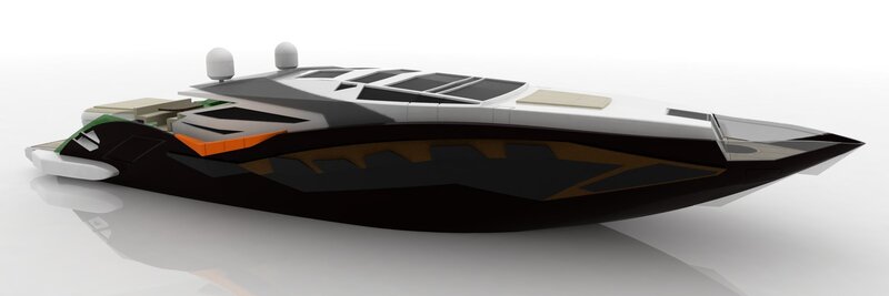 futuristic speedboat design