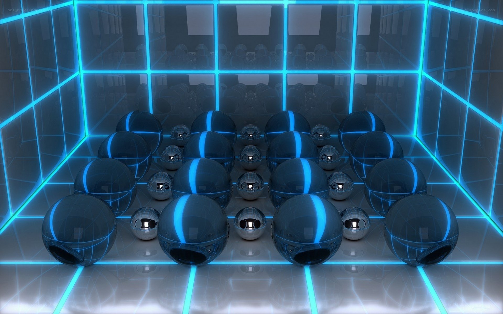 futuristic sphere chamber