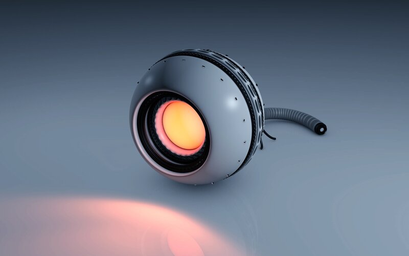 futuristic spherical device