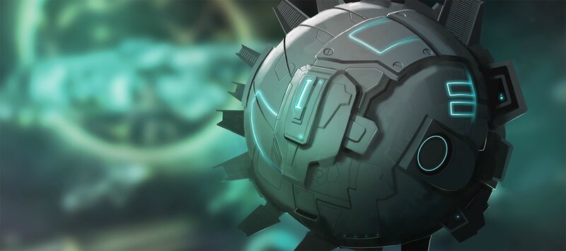 futuristic spherical robot