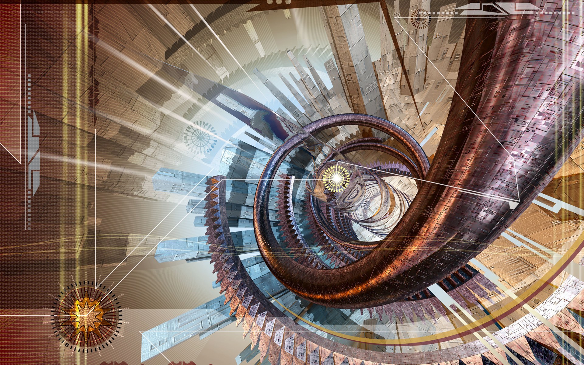 futuristic spiral architecture