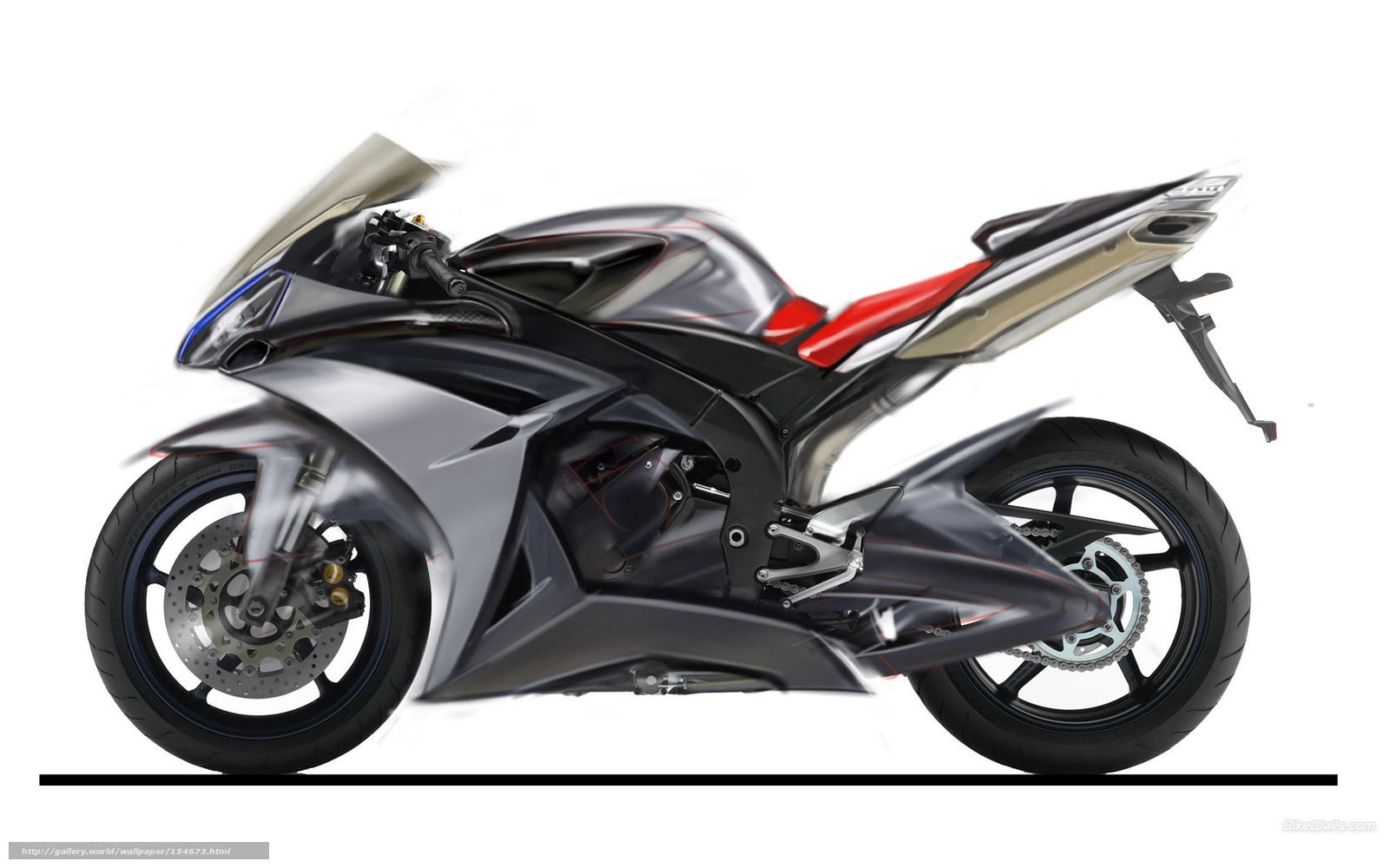 futuristic sport motorcycle