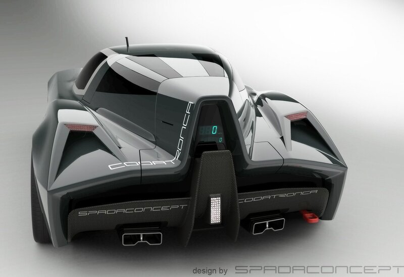 Futuristic Sports Car — Black, Sleek