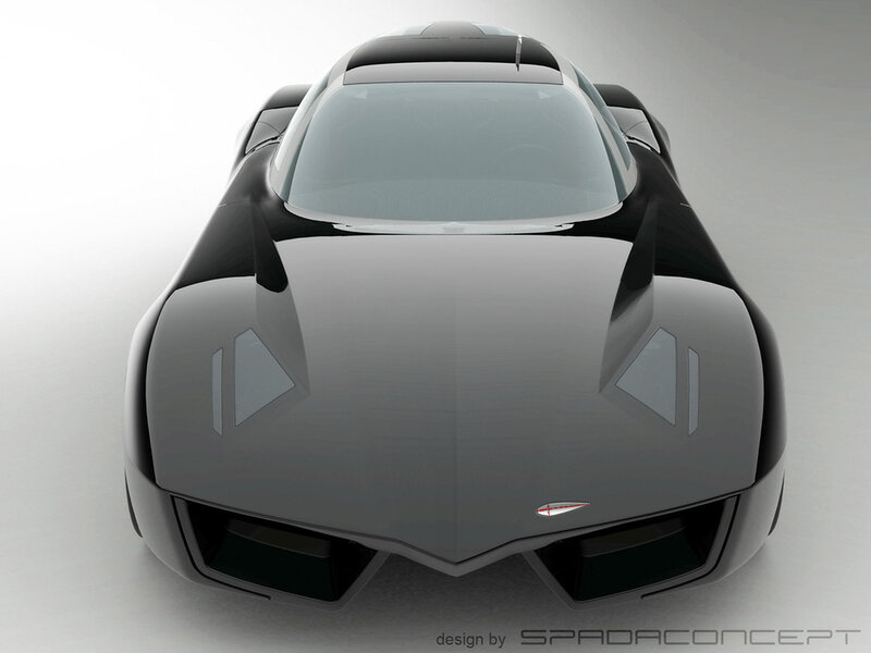 futuristic sports car concept