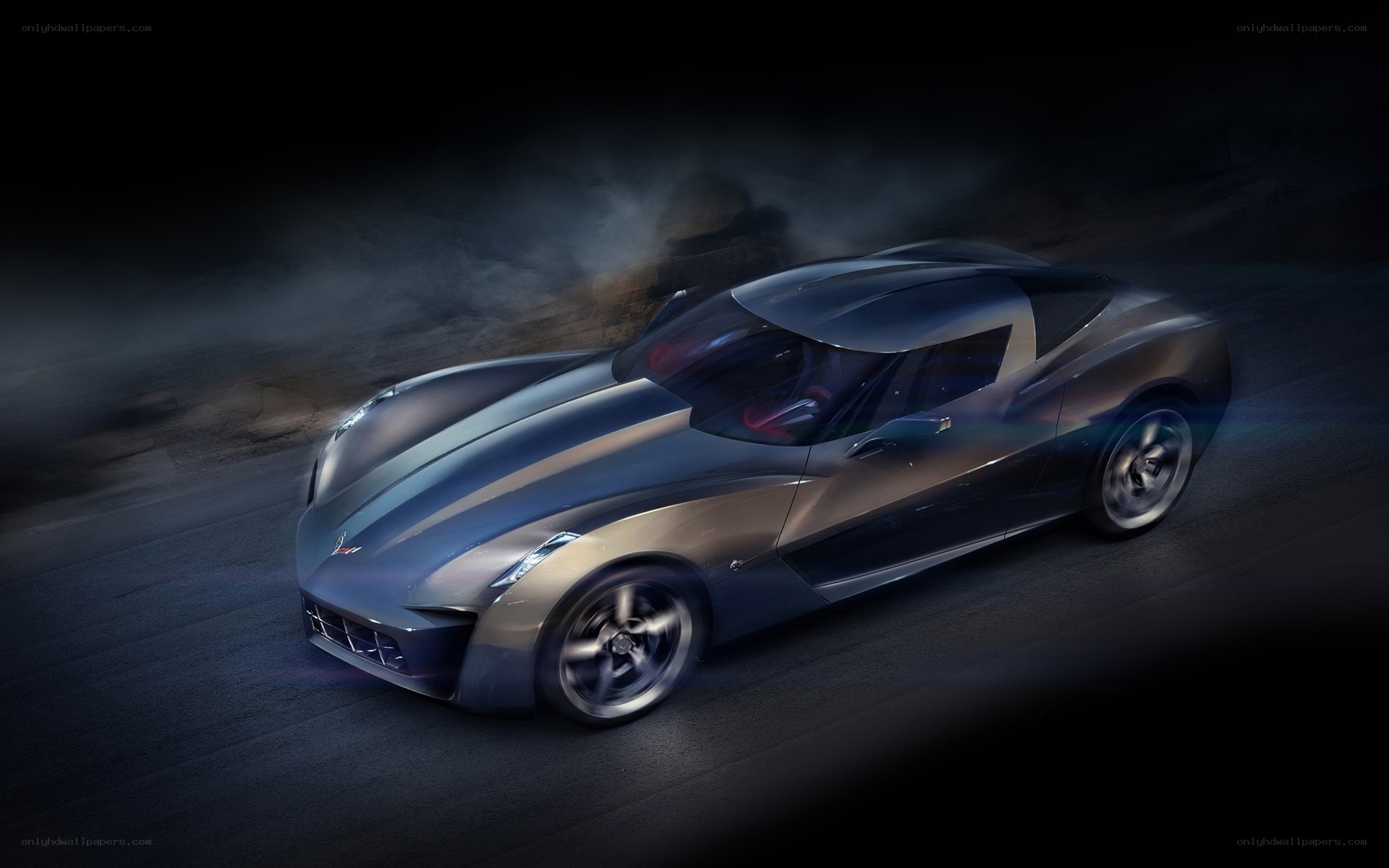 futuristic sports car concept