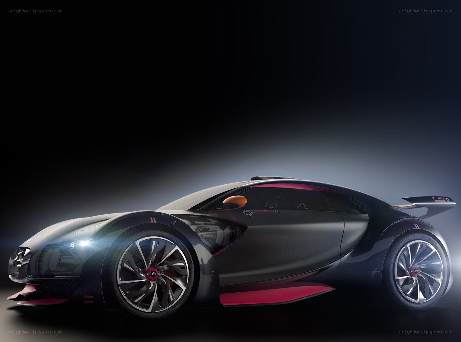 futuristic sports car concept
