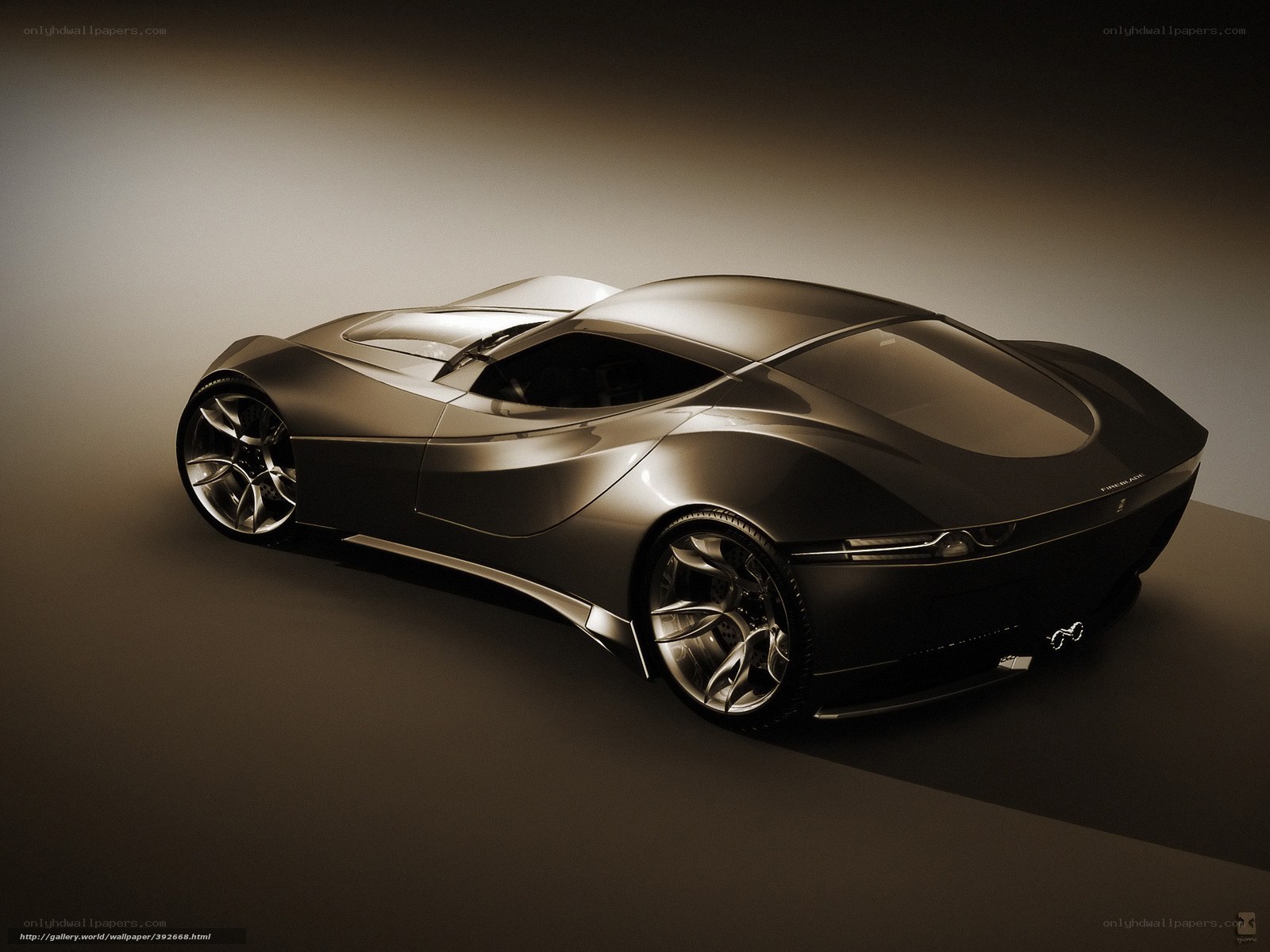 futuristic sports car concept
