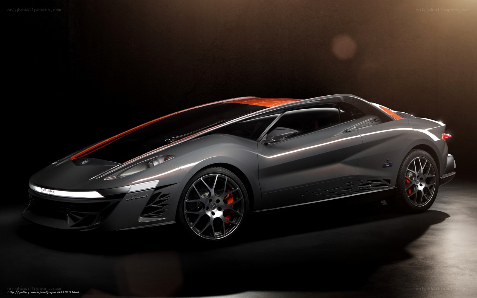 futuristic sports car concept