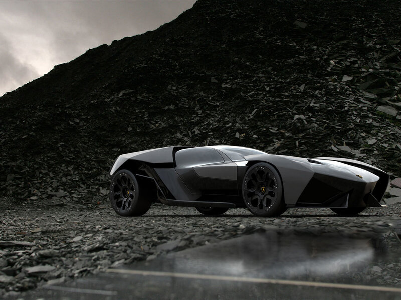futuristic sports car concept