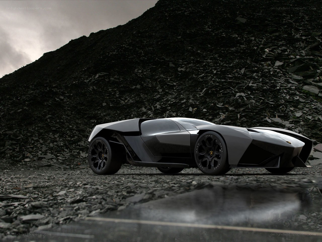 futuristic sports car concept