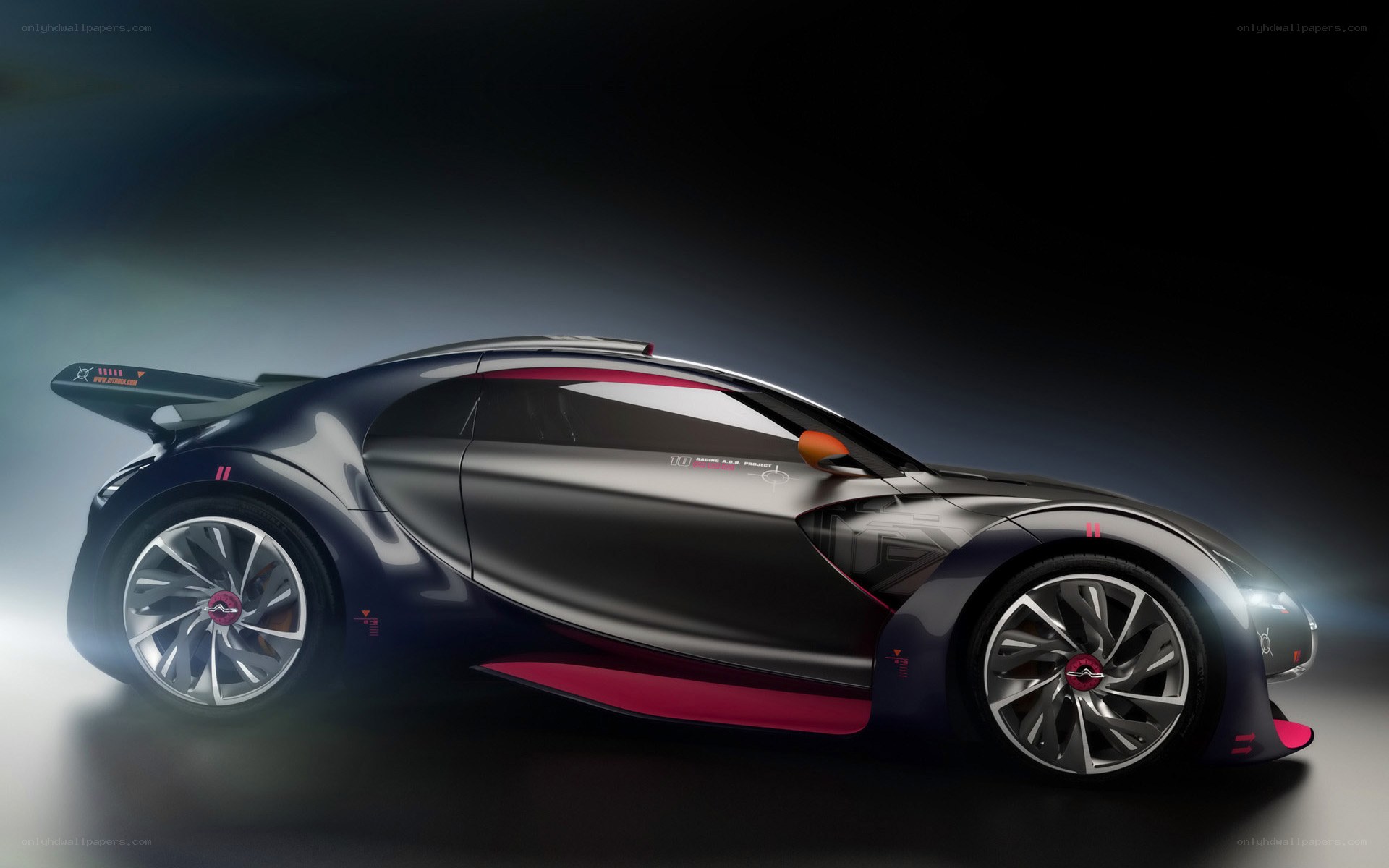 futuristic sports car concept