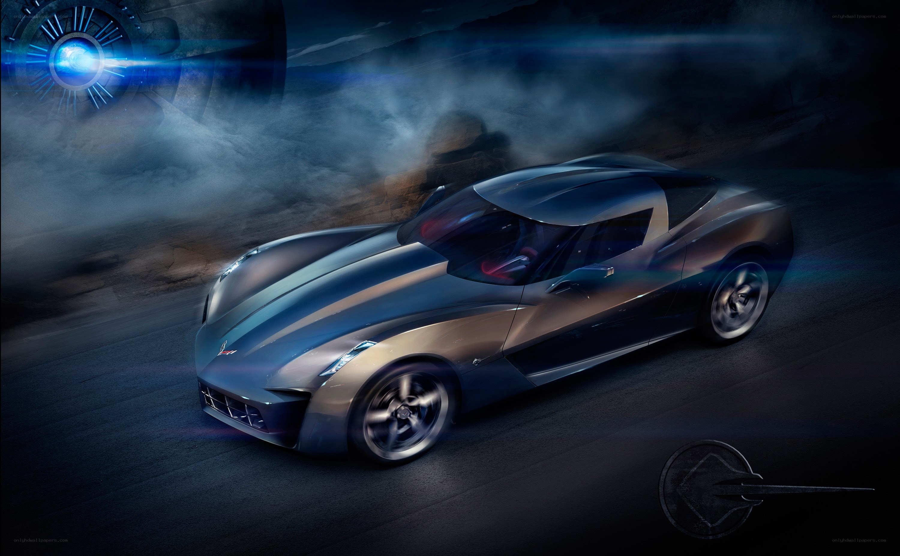 futuristic sports car concept