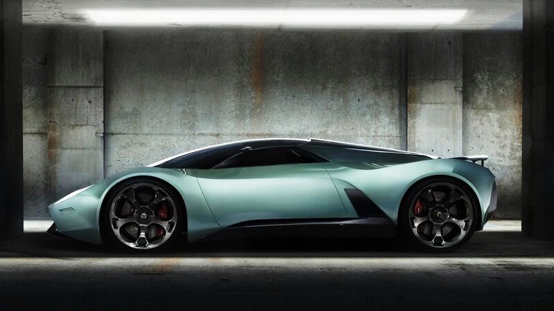 futuristic sports car concept