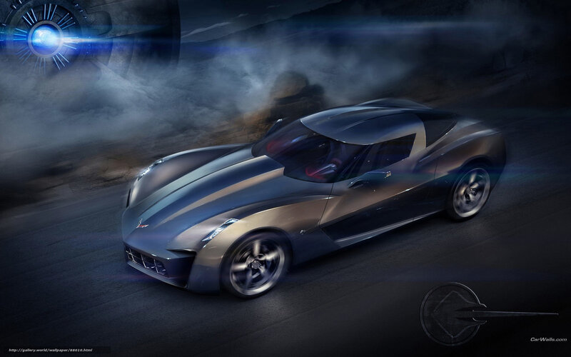 futuristic sports car concept