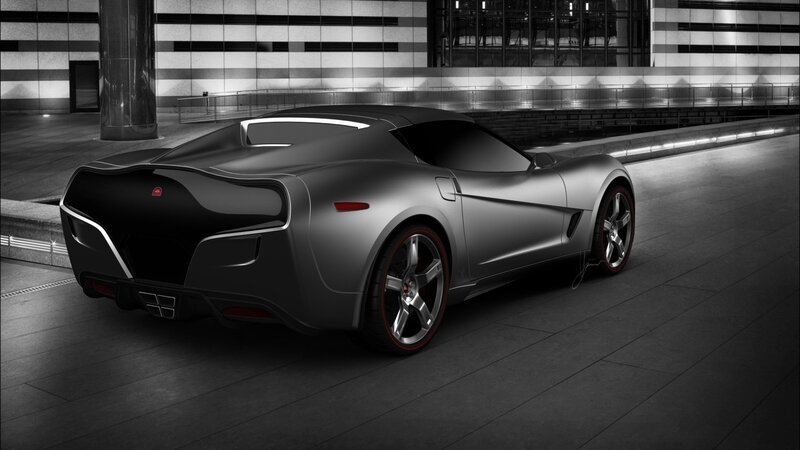 futuristic sports car concept