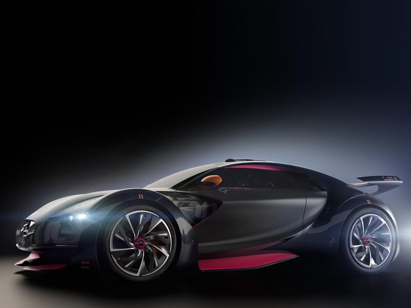 futuristic sports car concept