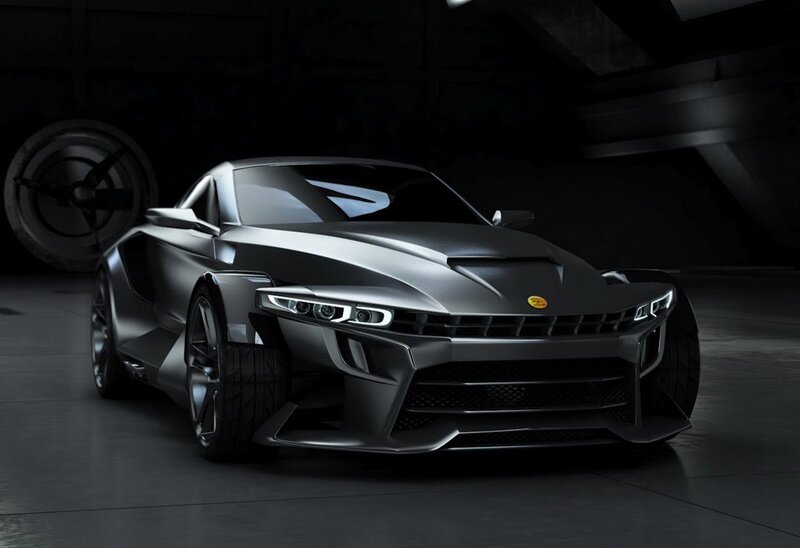 futuristic sports car concept