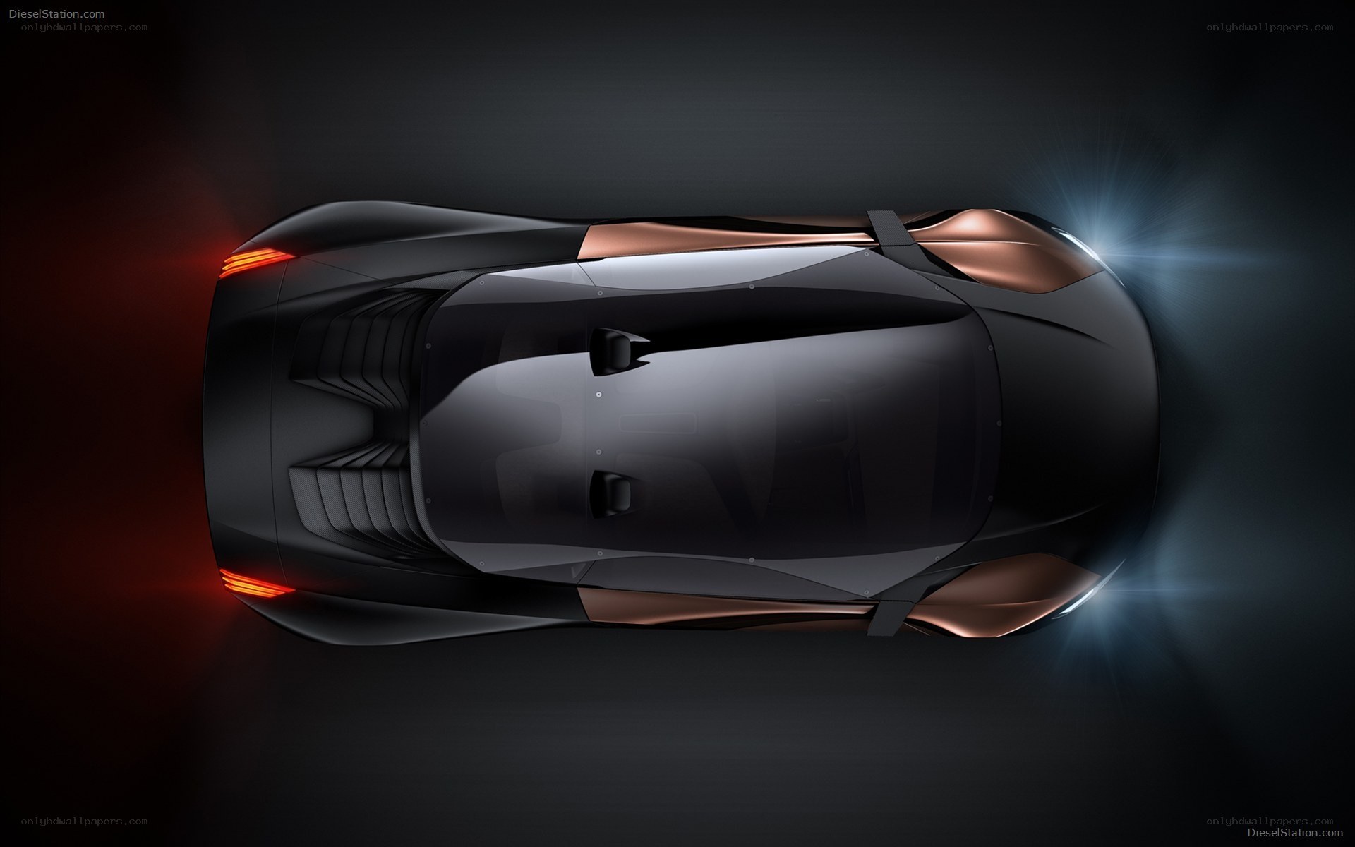 futuristic sports car concept