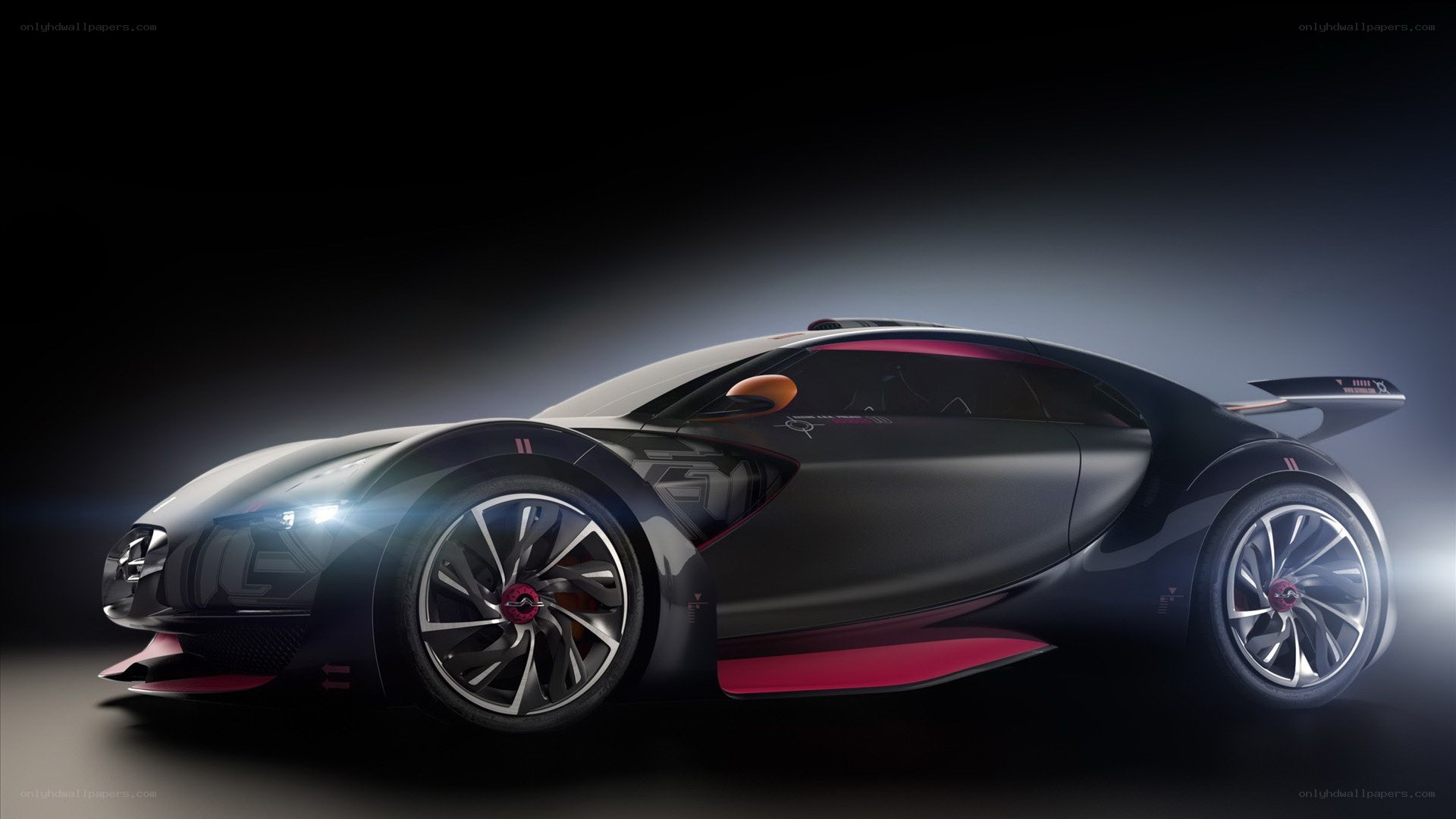futuristic sports car concept